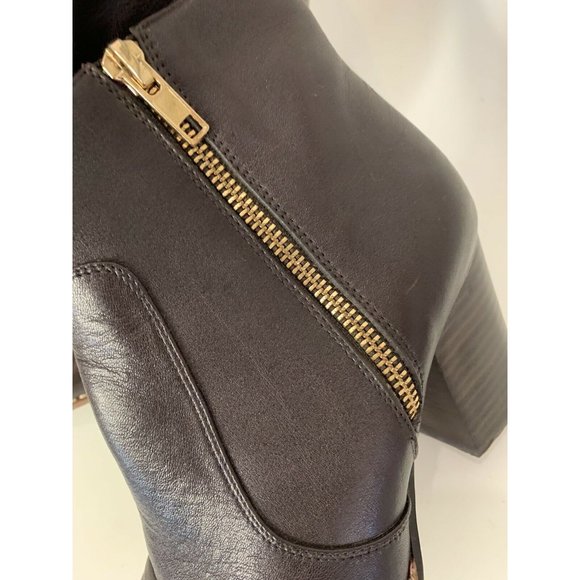 MI PIACI Brown Leather “Dazzle” Ankle Boots Sz 7 - Picture 5 of 7